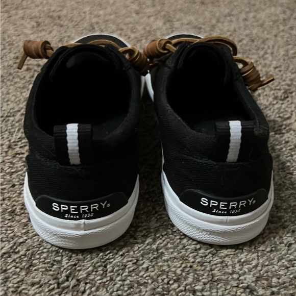 Sperry Crest Vibe Canvas Sneaker Black Women’s - Picture 2 of 5